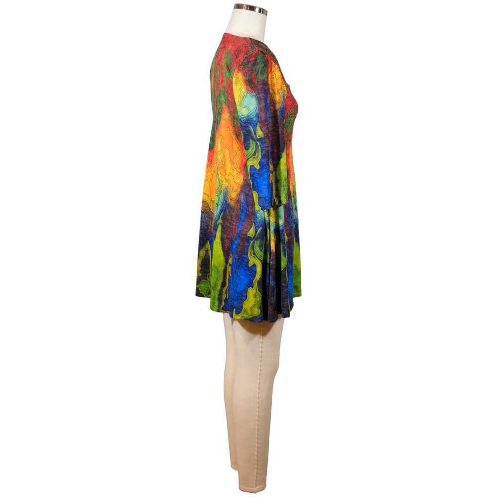 Amma - Made in LA - Rainbow Print Knit Dress - Size XS - Picture 3 of 9